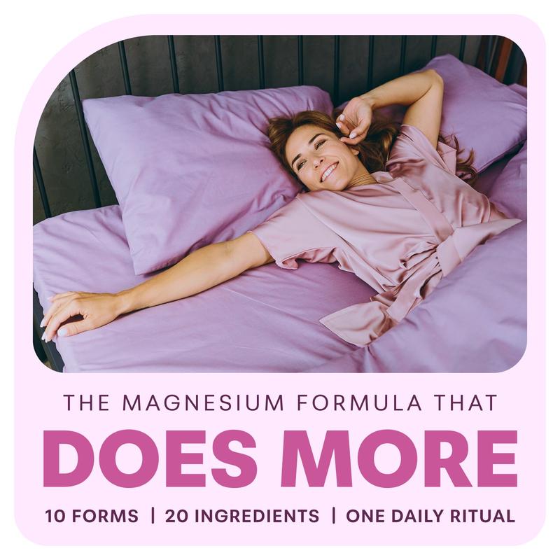 Magnesium Complex for Women, 240 Vegetarian Capsules | 20-in-1 Formula - Magnesium Blend with Vitamin D3, K2, Ashwagandha & More | Filler Free, Non-GMO Follow