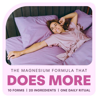 Magnesium Complex for Women, 240 Vegetarian Capsules | 20-in-1 Formula - Magnesium Blend with Vitamin D3, K2, Ashwagandha & More | Filler Free, Non-GMO Follow